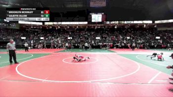 76 lbs Champ. Round 2 - Brooklyn McKinley, DEL1 vs Juliette Ollom, FSJ3