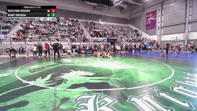 U17 Women - 53 lbs Champ. Round 3 - Raylynn Woods, NV vs Ruby Ortega, CA