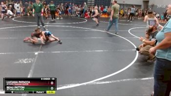 55 lbs Quarterfinal - Beau Patton, JET Wrestling Club vs Luciana Patacca, KC Elite Training Center