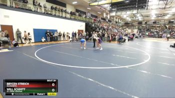132 lbs Champ. Round 1 - Will Schmitt, St. Croix Central vs Brycen Streich, Ellsworth
