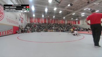 132 lbs 3rd Place Match - Rocky Roybal, Rocky Mountain vs Jimmy Hamoodi, Denver East