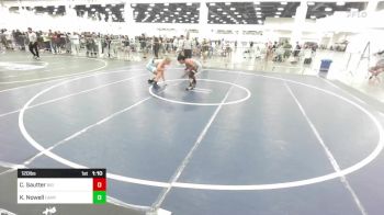 120 lbs Quarterfinal - Chris Sautter, Big Bear Grapplers vs Kooper Nowell, Canyon View Falcons