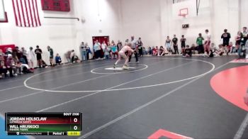 132 lbs Champ. Round 2 - Will Hruskoci, Fishers Tigers vs Jordan Holsclaw, Lutheran Saints