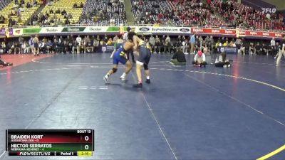 133 lbs Quarters & 1st Wb (16 Team) - Hector Serratos, Nebraska-Kearney vs Braiden Kort, Augustana (SD)