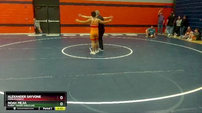 170 lbs Cons. Round 1 - Alexander Sayvone, MiddleTNFreco vs Noah Mejia, Rabbit Turner Wrestling