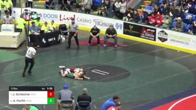 117 lbs Round Of 32 - Josh Schleicher, Marion Center vs Addison Parfitt, Connellsville