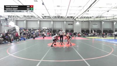 157 lbs Quarterfinal - Evan Kucenski, Bristol Eastern vs Em'rick Henry, Danbury