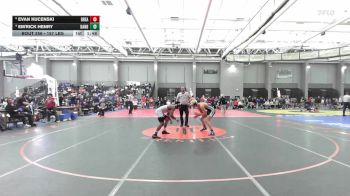 157 lbs Quarterfinal - Evan Kucenski, Bristol Eastern vs Em'rick Henry, Danbury