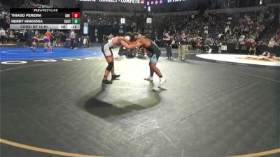 190 lbs Consi Of 16 #1 - Thiago Pereira, San Clemente (SS) vs Herby Hinojosa, South (CS)