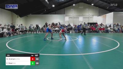 215 lbs Quarterfinal - Nathan Graham, Spring Mills vs Carter Neal, Ripley High School