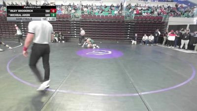 144 lbs Semifinal - Riley Broderick, Travelers Rest vs Micheal Aiken, Laurens