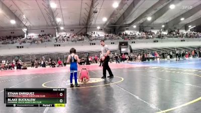 95 lbs Champ. Round 1 - Blake Buckalew, Cameron Youth Wrestling Club vs Ethan Enriquez, Waynesville Tigers Wrestling Club