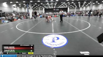 100 lbs Champ. Round 3 - Derik Kiefer, Teknique Wrestling vs Thales Silva, Red Wave Wrestling