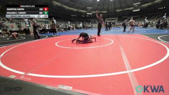 90 lbs 2nd Place - Quinton Smith, Coweta Tiger Wrestling vs Holden L Yingst, Keystone Wrestling Club