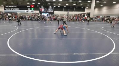 132 lbs Champ. Rd Of 16 - Storm Rieck, Kansas vs Gage Spurgeon, Sebolt Wrestling Academy