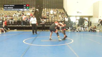 140-H lbs Consi Of 32 #2 - Joseph Monto, Lakeland vs Joel Mendez, Yale Street
