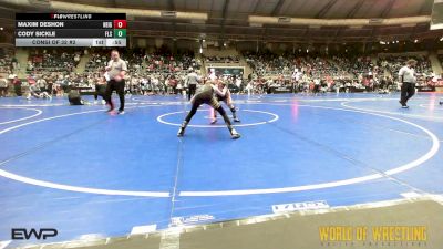 70 lbs Consi Of 32 #2 - Maxim DeShon, Neighborhood Wrestling Club vs Cody Sickle, Florida Scorpions