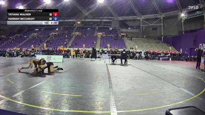 117 lbs 2nd Wrestleback (16 Team) - Hannah Mccarley, Gannon University vs Tatiana Walker, Sacred Heart