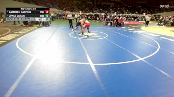 5A Boys 285 lbs Champ. Round 1 - Lukas Quade, Bend Boys vs Cameron Caspino, South Albany Boys