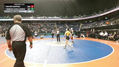 1-4A - 100 Cons. Semi - Angelica Ayala Garcia, Manteo High School vs Sayler Chappell, East Surry High School