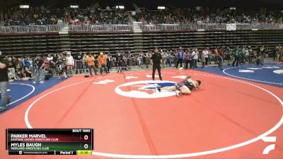 130 lbs Semifinal - Parker Marvel, Eastside United Wrestling Club vs Myles Baugh, Worland Wrestling Club