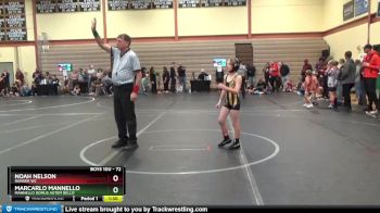 72 lbs Round 3 - Noah Nelson, Ranger WC vs Marcarlo Mannello, Mannello Domus Autem Bello