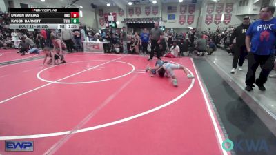 64 lbs Quarterfinal - Caleb Johannesen, Collinsville Cardinal Youth Wrestling vs Zane Nelson, Owasso Takedown Club