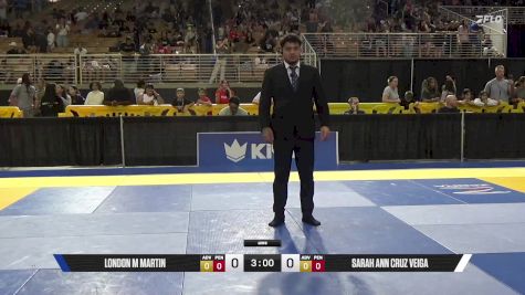 Sarah Ann Cruz Veiga vs London M Martin 2025 Pan Kids Jiu-Jitsu IBJJF Championship