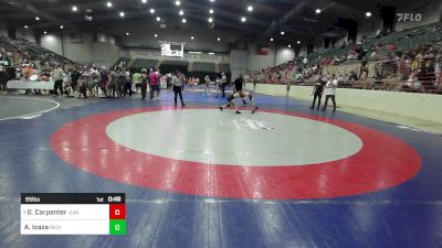 65 lbs 3rd Place - Greyson Carpenter, Junior Indian Wrestling vs Alexander Icaza, Richmond Hill Wrestling Club