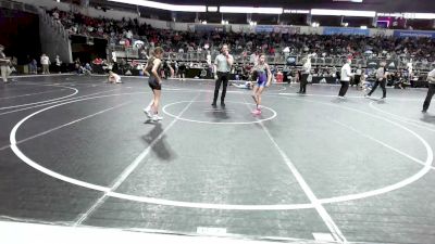 90 lbs Quarterfinal - Brooklynn White, Greater Heights WC vs MaKinley McNabb, Chickasha