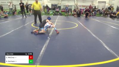 50-B Mats 1-5 8:00am lbs Round Of 32 - Cohen McCray, WV vs Spencer Durham, OH