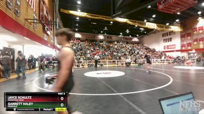 165 lbs Quarterfinal - Jayce Schultz, Mountain View vs Garrett Haley, Pinedale