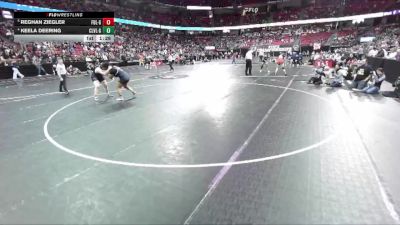 Girls 235 lbs Quarterfinal - Reghan Ziegler, Fond Du Lac-Girls vs Keela Deering, Clintonville-Girls