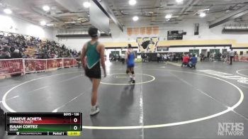 126 lbs Quarterfinal - Isaiah Cortez, Gilroy vs Danieve Acheta, Evergreen Valley