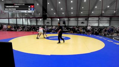 Junior Boys GR - 190 lbs Champ. Round 2 - Brandon Cook, OR vs Asa Knutson, WA