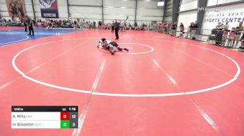 126 lbs Rr Rnd 2 - Amantee Mills, Roundtree Wrestling Academy Black vs Holden Brazelton, Patton Trained Blue