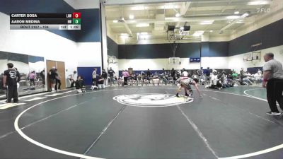 134 lbs Champ. Round 2 - Aaron Medina, Hesperia Wrestling vs Carter Sosa, LAWC