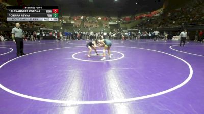 120 lbs Quarterfinal - AlexAndrea Corona, Monache vs Cierra Reyna, Frontier