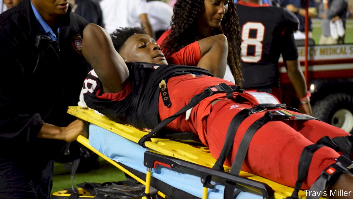 Nation's Top Wide Receiver Terrace Marshall Carted Off With Leg Injury