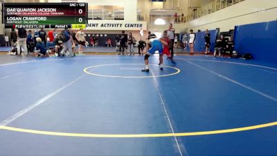 125 lbs Quarterfinal - Logan Crawford, Northeast Oklahoma vs Dar`Quavion Jackson, Northern Oklahoma College-Tonkawa