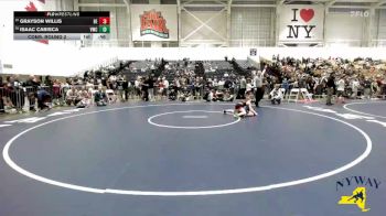 90 lbs Cons. Round 2 - Grayson Willis, Brawler Elite vs Isaac Cabisca, Victor Wrestling Club