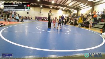 49 lbs Consi Of 8 #2 - Gracelyn Alber, Barnsdall Youth Wrestling vs Danger Welch, Claremore Wrestling Club