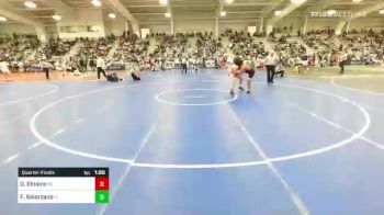 160 lbs Quarterfinal - Dylan Elmore, KS vs Frank Solorzano, FL