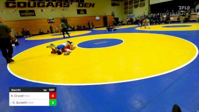 109 lbs Round Of 32 - Kingston Cruzat, Folsom vs Christopher Qureshi, Fountain Valley