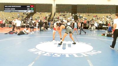 222-H lbs 3rd Place - William Marchiano, Hamburg vs Chase Lewis, Henlopen Hammers