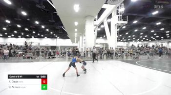 62 lbs Consi Of 8 #1 - Rhett Olson, Turlock Wrestling vs Noah Orozco, Pounders WC