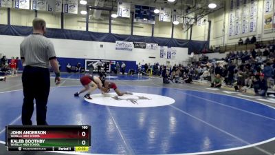 160 lbs 3rd Place Match - JOHN ANDERSON, Wasilla High School vs KALEB BOOTHBY, Wasilla High School