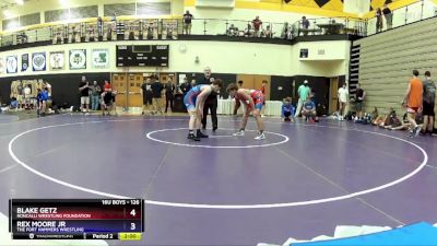 126 lbs Cons. Round 4 - Blake Getz, Roncalli Wrestling Foundation vs Rex Moore Jr, The Fort Hammers Wrestling