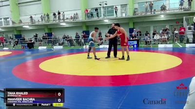 92kg Champ. Round 1 - Taha Khaled, Riverdale WC vs Manveer Bachra, Canadian Mal Wrestling