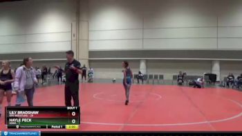 98 lbs Finals (2 Team) - Lily Bradshaw, RPA Wrestling vs Memphis Moses, RPA Wrestling Black